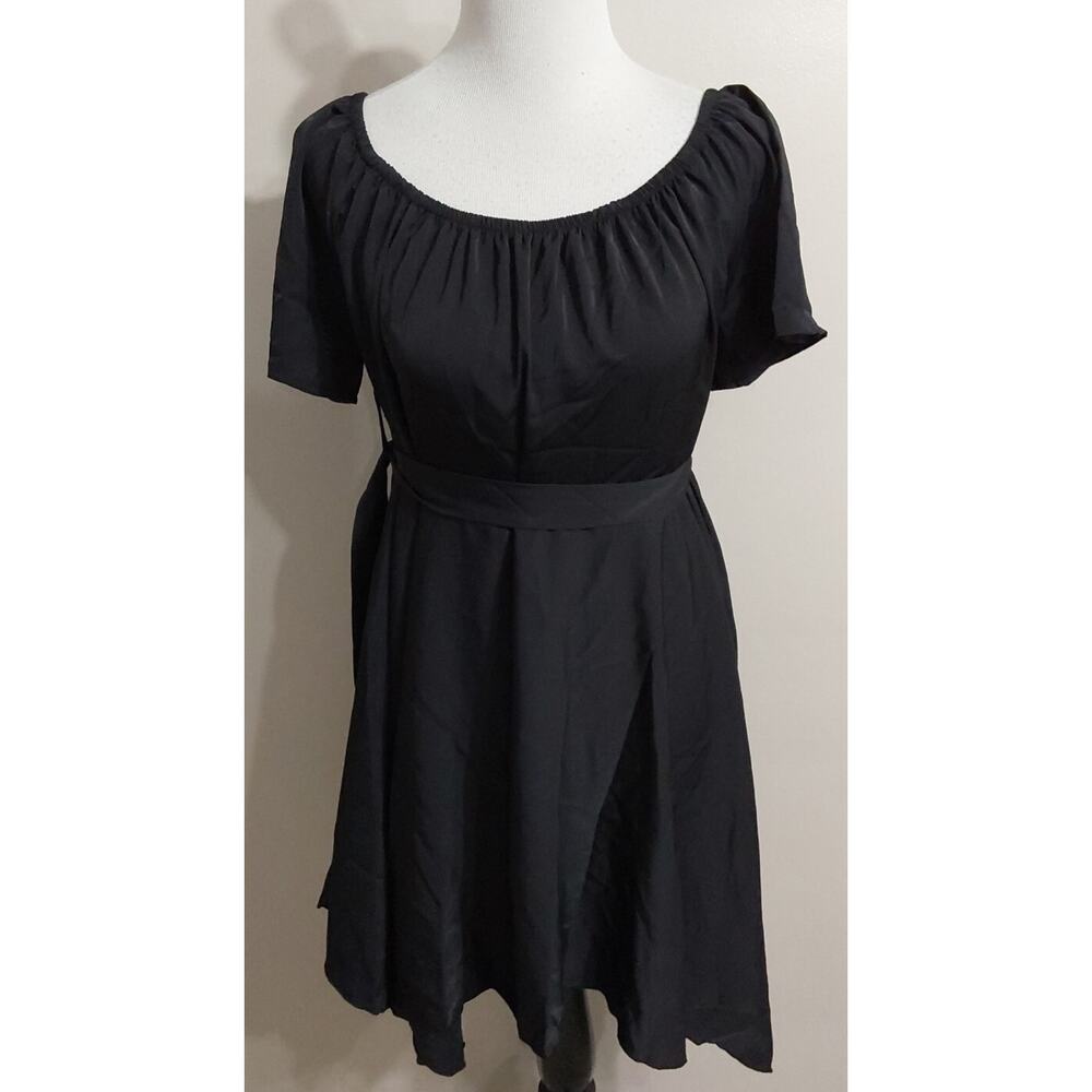 Soly Hux Womens Large Plus Belted Black Dress #791